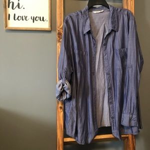 Lightweight Denim Button Down